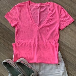 Hot Pink Vintage Cotton T-Shirt (J. Crew)